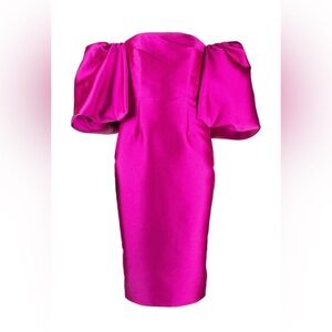 Solace London Elegant Fuschia Dress
